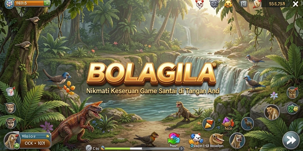 Tampilan gameplay BOLAGILA yang seru dan penuh warna.