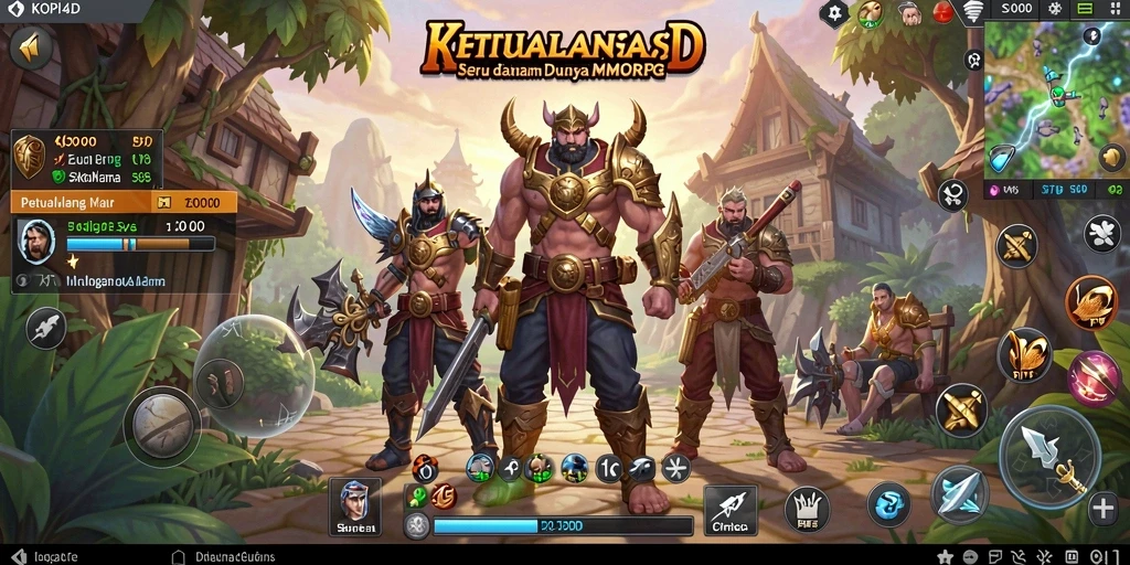 Tampilan gameplay KOPI4D yang menakjubkan dalam pertarungan MMORPG.