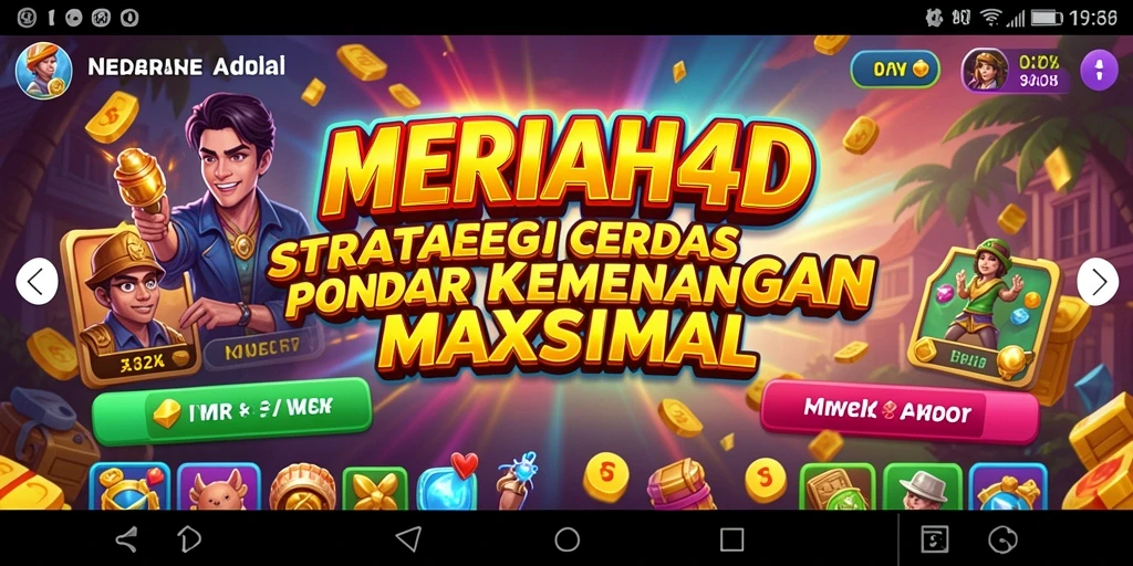 Tampilan gameplay <strong>MERIAH4D</strong> yang menarik dan strategis.