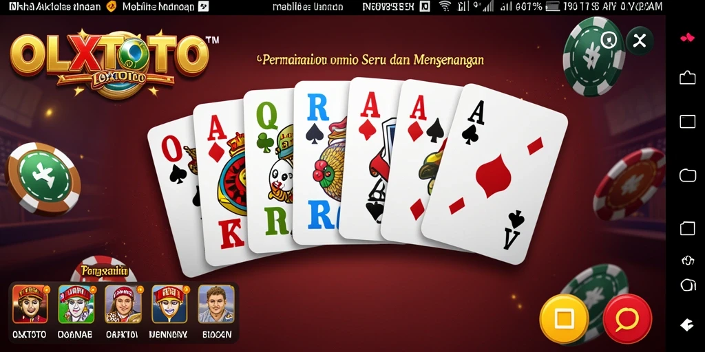 Tampilan gameplay seru dalam permainan domino OLXTOTO.