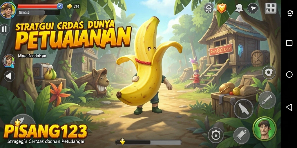 Screenshot gameplay PISANG123 menampilkan aksi strategi yang dinamis.