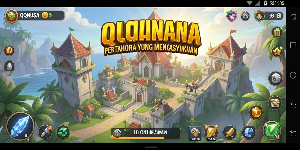 Gambar menampilkan aksi seru gameplay QQNUSA dalam Tower Defense.