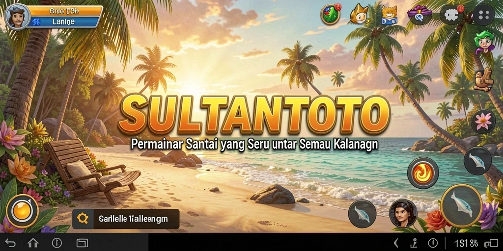 Tangkapan layar gameplay SULTANTOTO dengan antarmuka yang menarik.