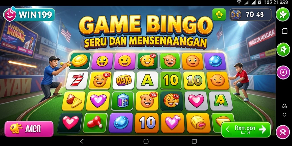 Gameplay Bingo yang seru dan interaktif di WIN199.